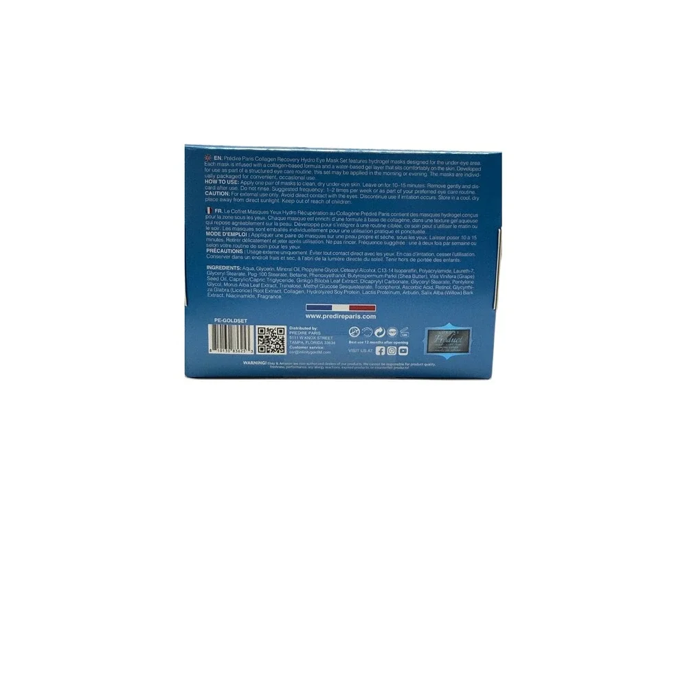 Predire Paris Collagen Recovery Hydro Eye Mask Set 12 Pairs NonSurgical Solution